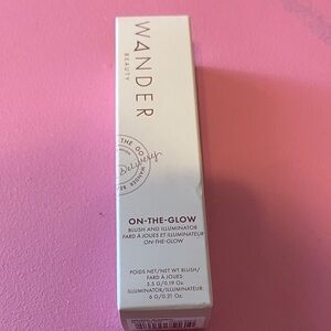 NIB, WANDER Beauty On-The-Glow Blush and Illuminator - Sunset/Nude Glow